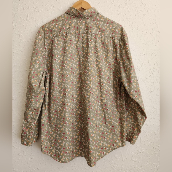 Vintage Cherokee Floral Button Down Longsleeve Shirt - Picture 3 of 4